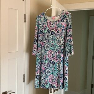Lilly Pulitzer Pink and Green Patterned Dress